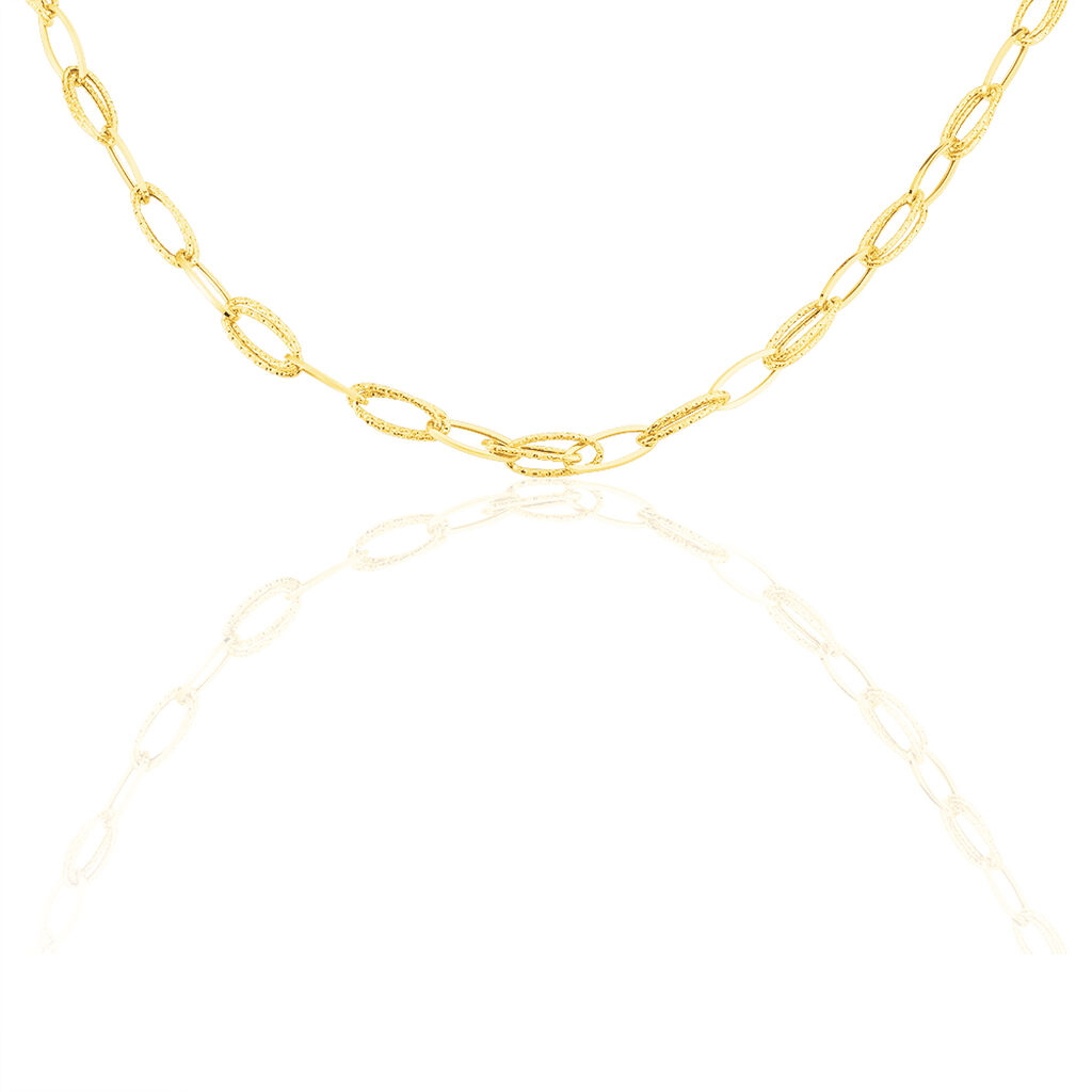 Damen Collier Gold 375 8, Kette ohne Stein