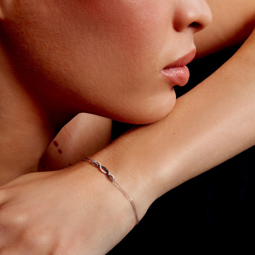 Bracelet Marina Or Weiss Vagues Diamants - Spannringe Damen | OROVIVO
