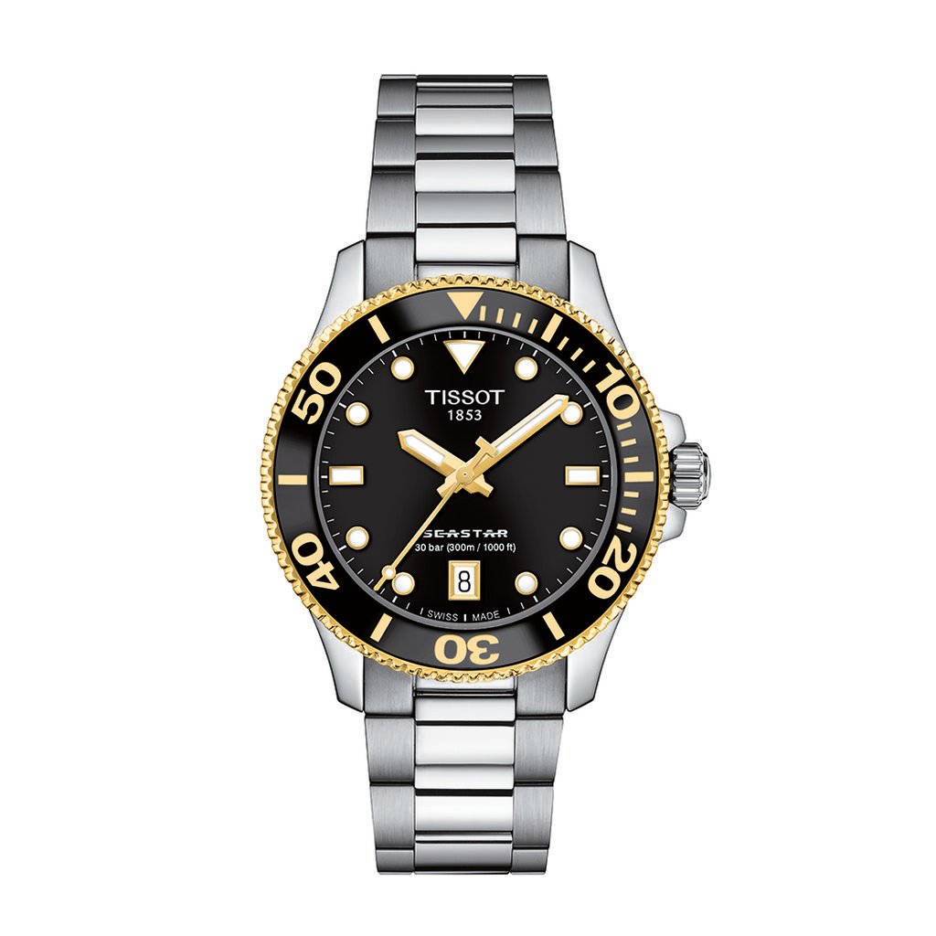 TISSOT Unisexuhr Tissot Seastar 100 T1202102105100 Quarz