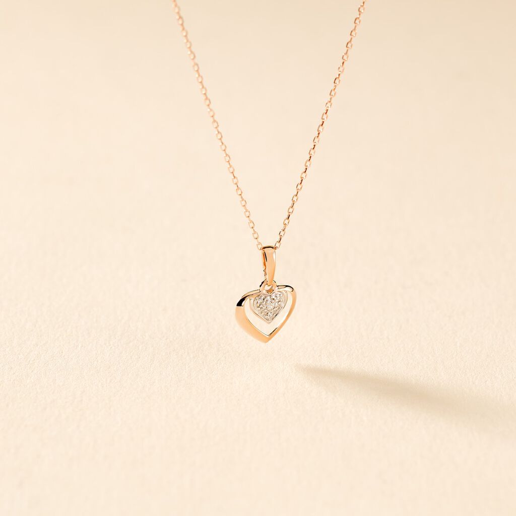 Collier Liana Or Rose Diamant - Spannringe Damen | OROVIVO