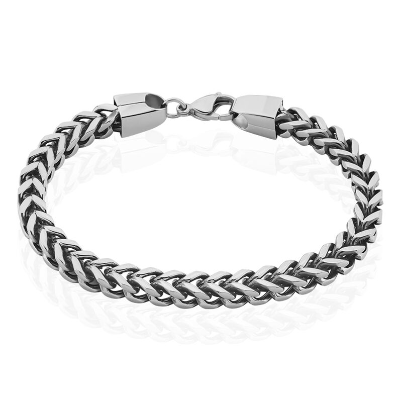 Herrenarmband Fuchsschwanzkette Edelstahl - Armketten Herren | OROVIVO