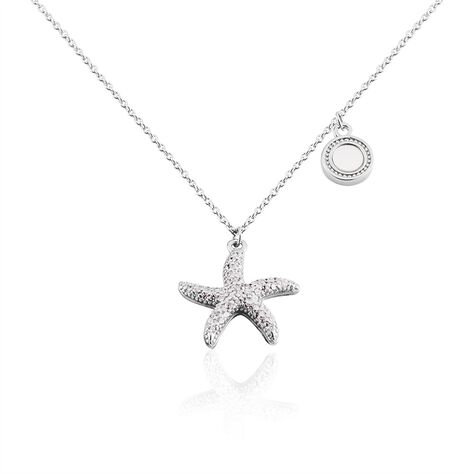 Damen Halskette Silber 925 Zirkonia Seestern - Halsketten Damen | OROVIVO