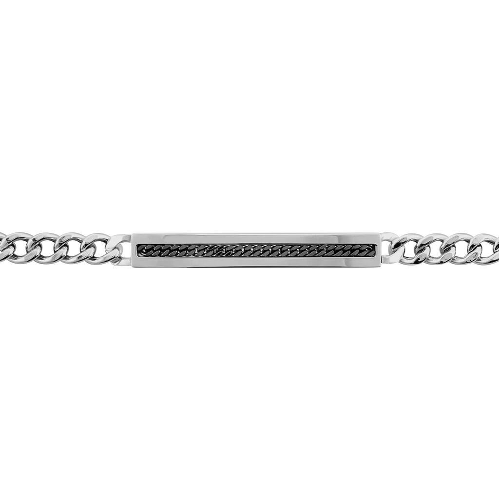 Herren Id Armband Panzerkette Silber 925  - Armbänder mit Gravur Herren | OROVIVO