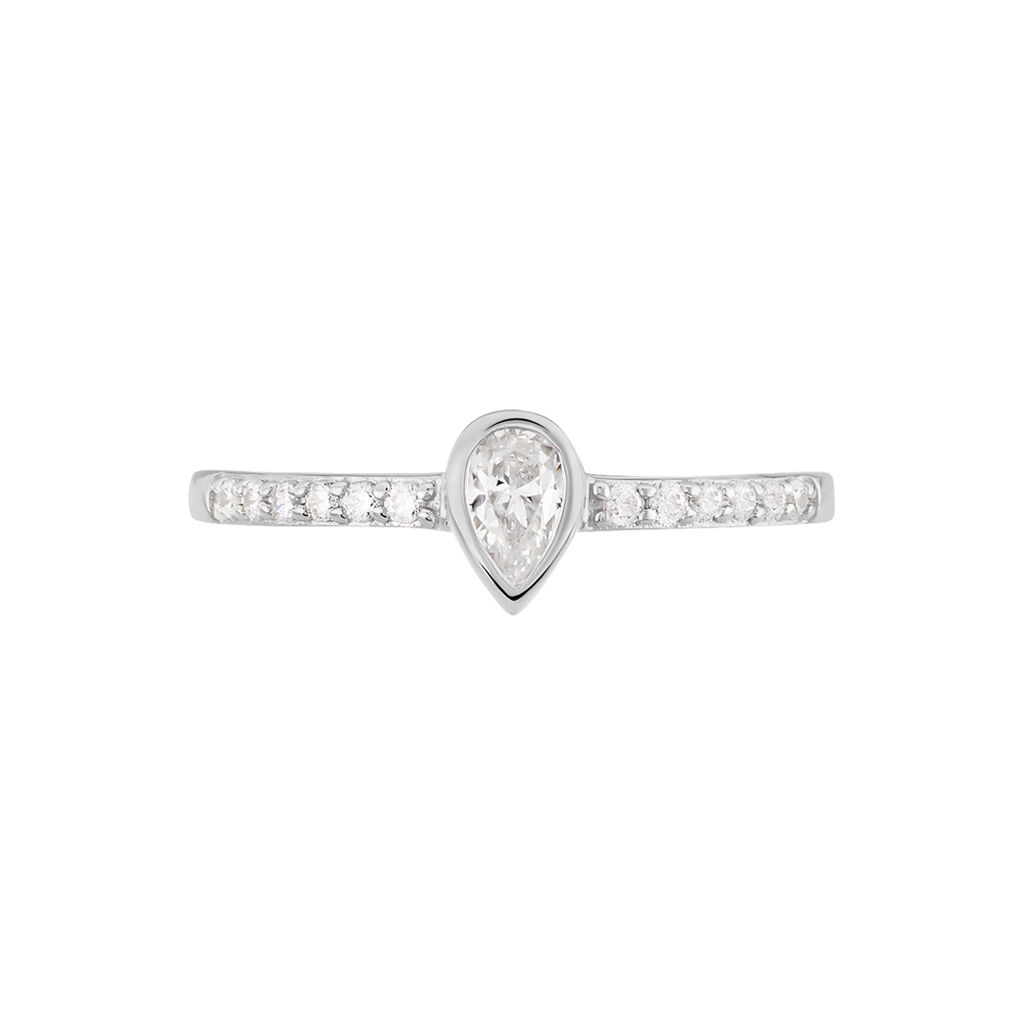 Damen Ring Silber 925 Zirkonia Tropfen Kirilka  - Verlobungsringe Damen | OROVIVO
