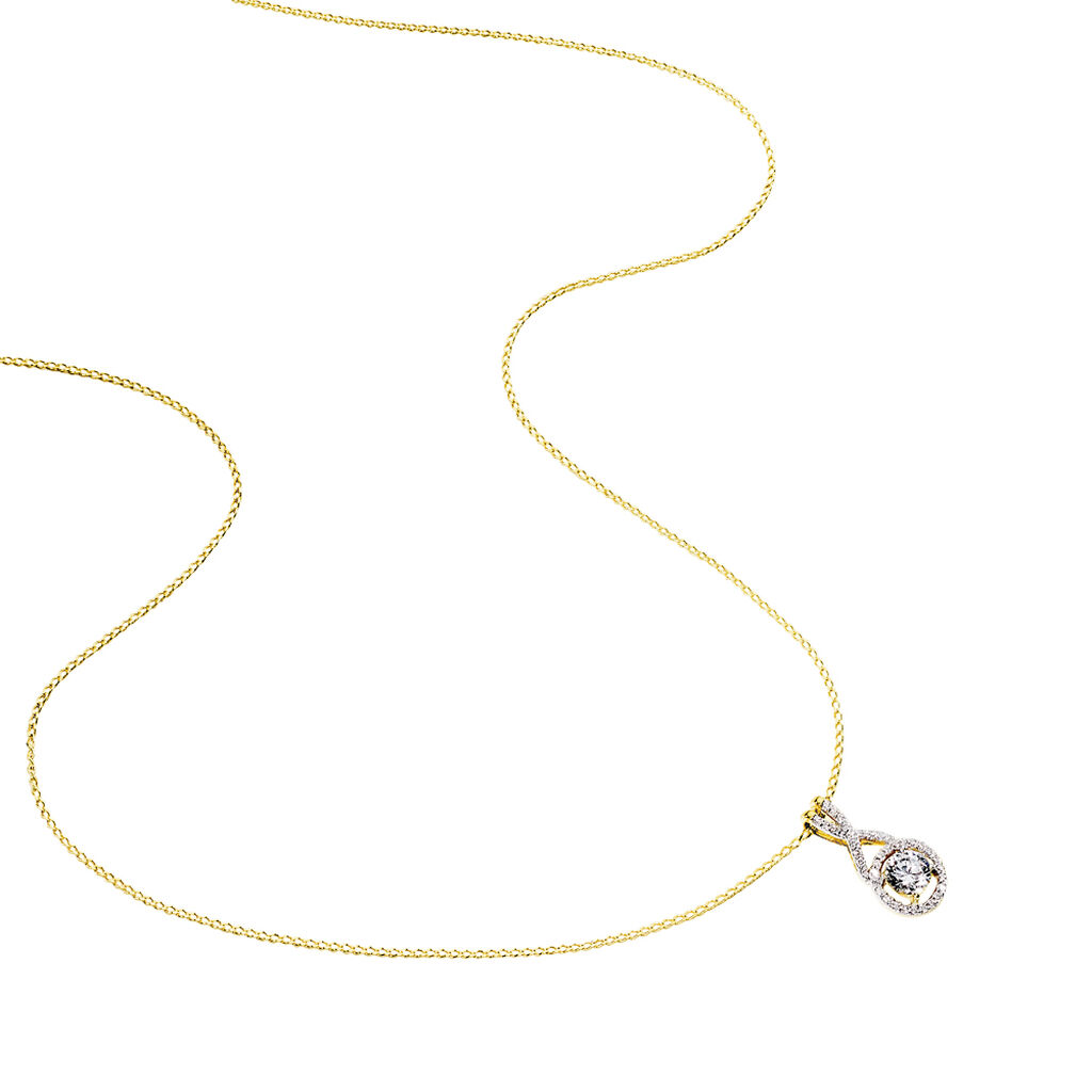 Collier Carsten Or Jaune Oxyde De Zirconium - Spannringe Damen | OROVIVO