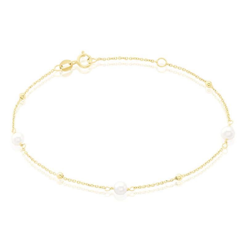 Bracelet Jolana Or Jaune Perle De Culture - Spannringe Damen | OROVIVO