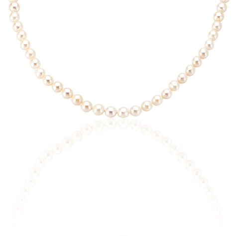 Damen Collier Silber 925 Zuchtperlen 7-8mm - Halsketten Damen | OROVIVO