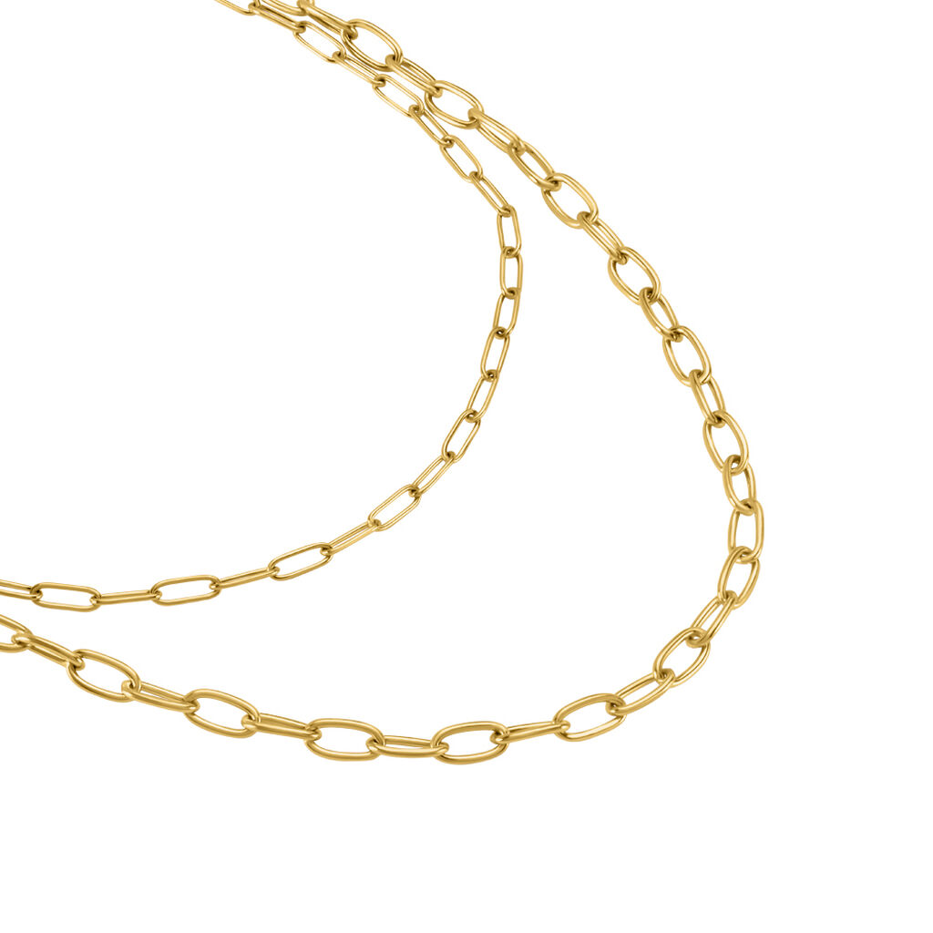 BRANDA Damen Collier Edelstahl vergoldet