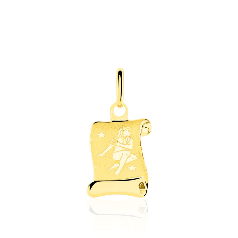 Pendentif Lamie Zodiaque Parchemin Or Jaune - Spannringe Familie | OROVIVO