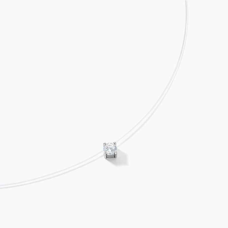 Collier Nylon Argent Weiss Oxyde - Spannringe Damen | OROVIVO