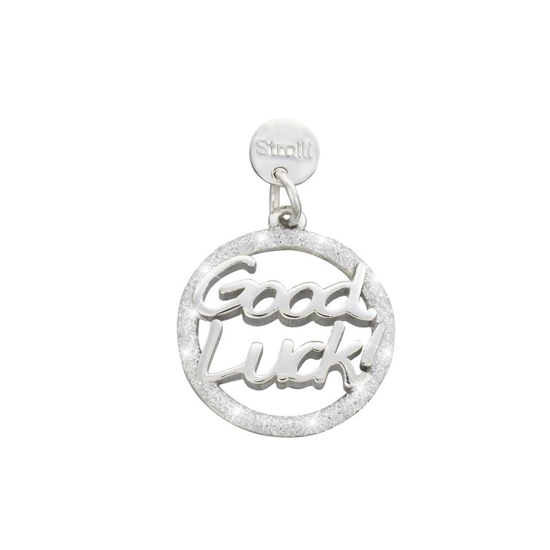 Charm in argento rodiato e glitter - Spannringe Damen | OROVIVO