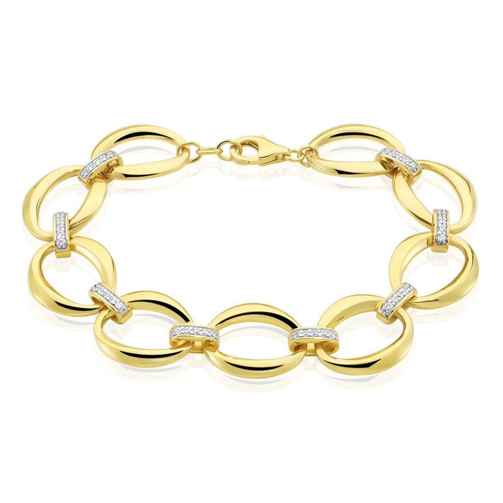 Damen Armband Messing Gelb Zirkonia - Armbänder Damen | OROVIVO