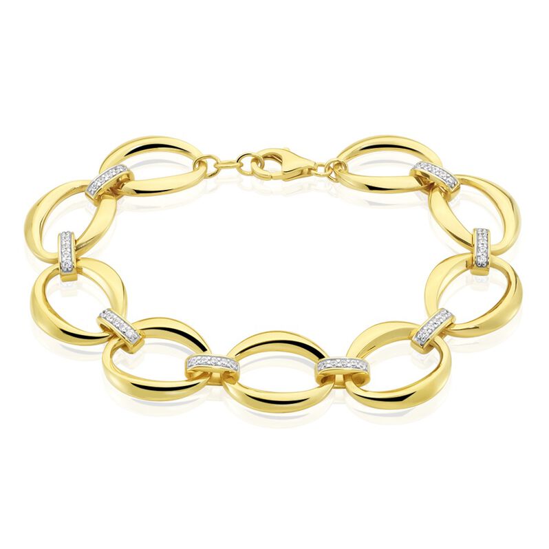 Damen Armband Messing Gelb Zirkonia - Armbänder Damen | OROVIVO
