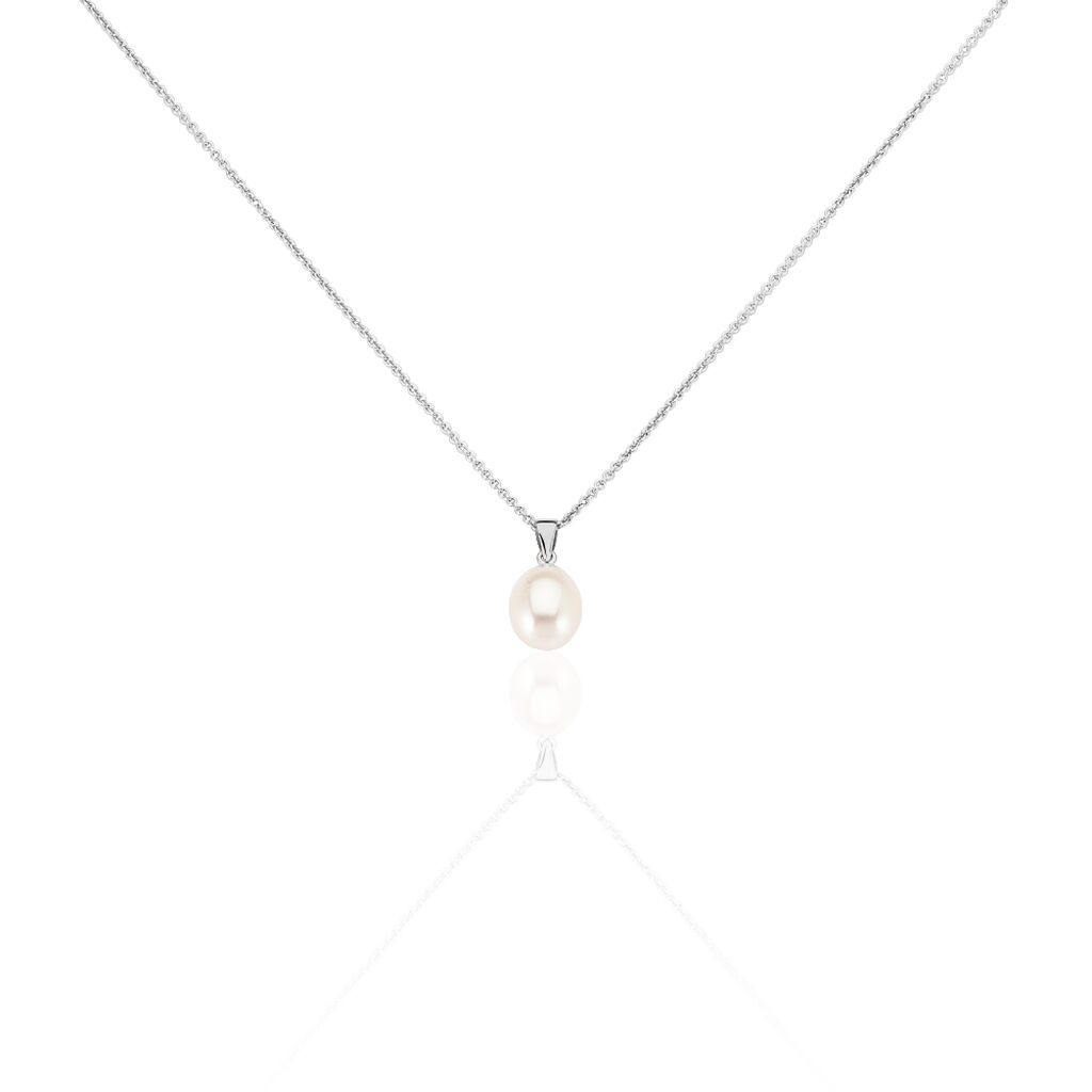 Damen Halskette Silber 925 Zuchtperle 8-9mm - Halsketten Damen | OROVIVO