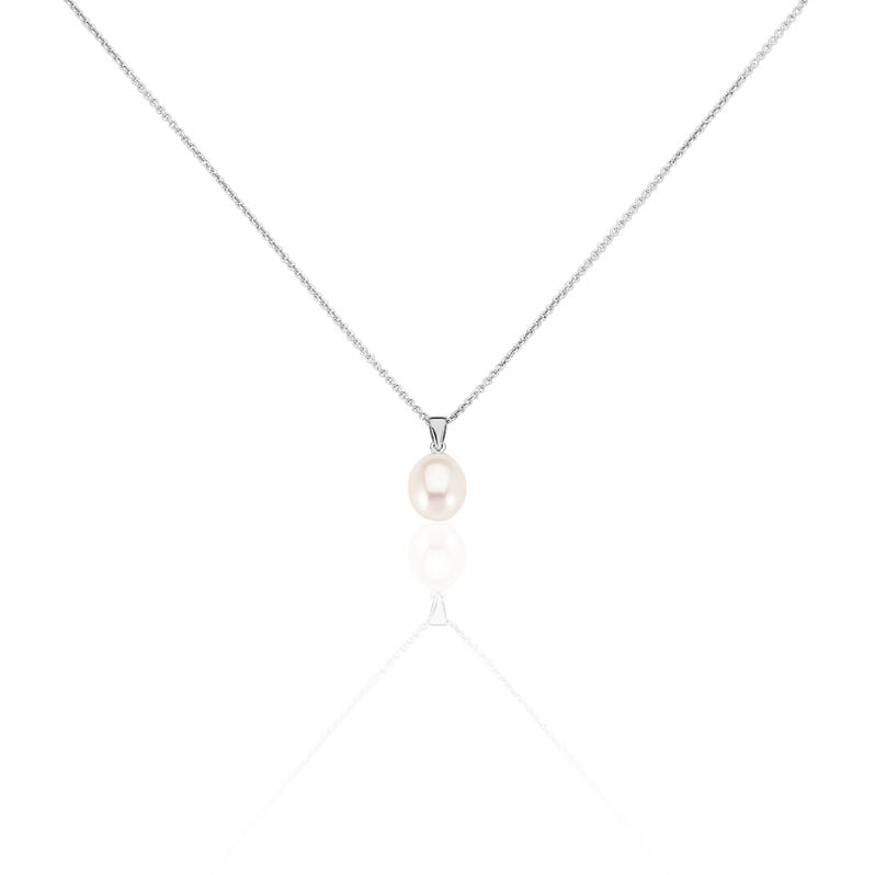 Damen Halskette Silber 925 Zuchtperle 8-9mm - Halsketten Damen | OROVIVO