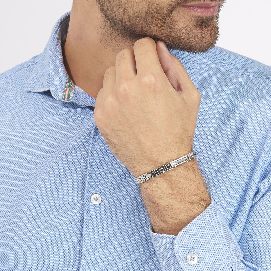 Herrenarmband Edelstahl Kabel - Armbänder Herren | OROVIVO
