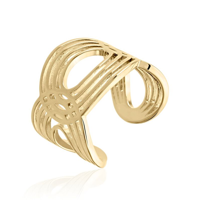 Cocktailring Messing Gold 750 plattiert 5 Micron - Ringe Damen | OROVIVO