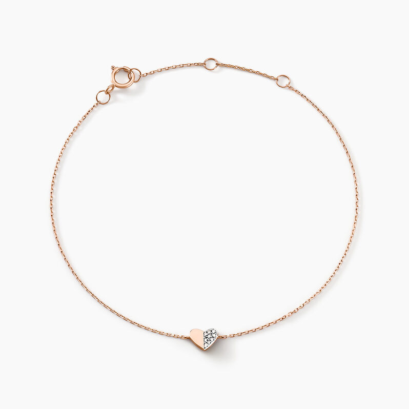 Bracelet Emilia Or Rose Diamant - Spannringe Damen | OROVIVO