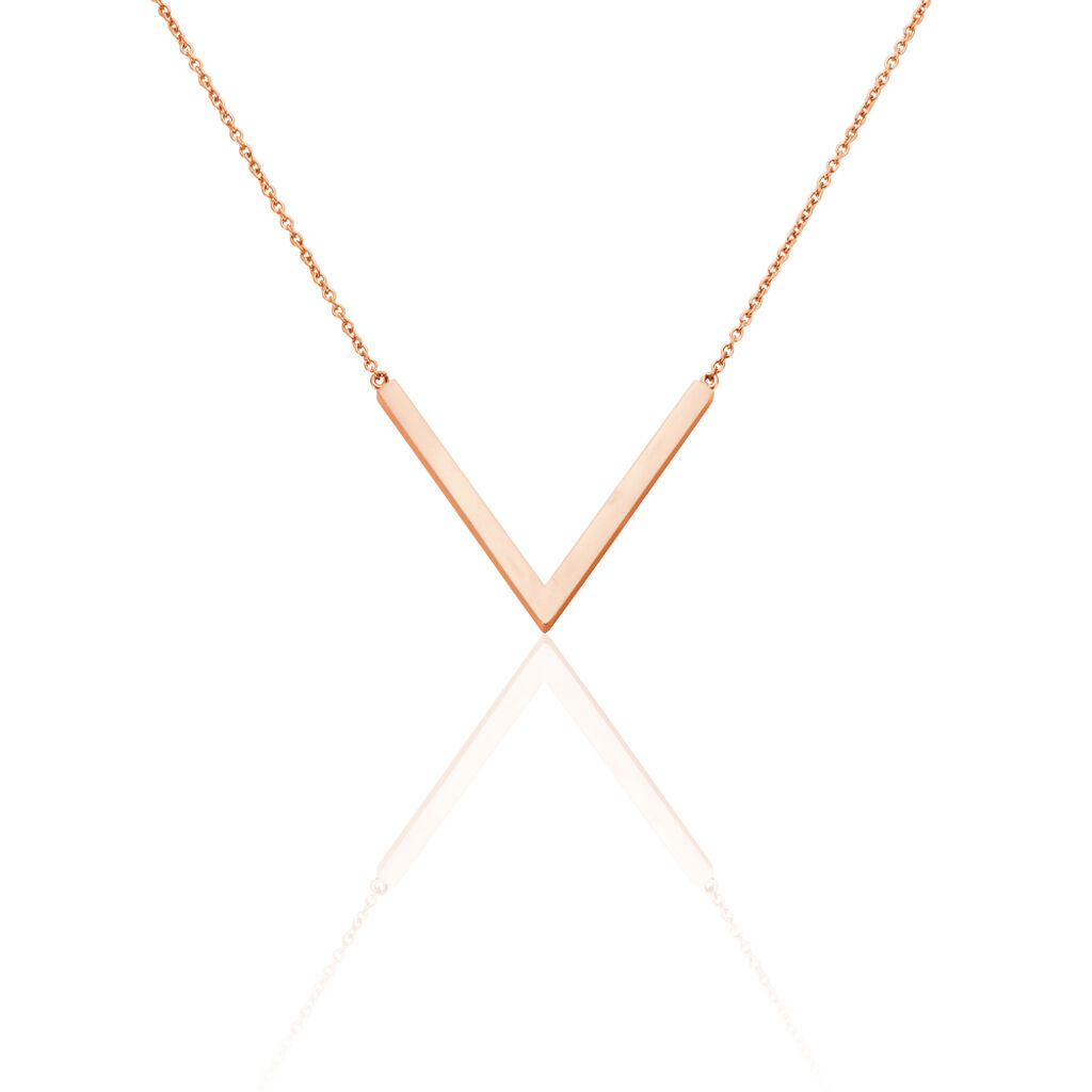 Damen Halskette Edelstahl Rosé Vergoldet - Halsketten Damen | OROVIVO