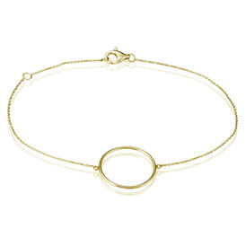 Damenarmband Silber 925 Vergoldet Kreis  - Armbänder Damen | OROVIVO