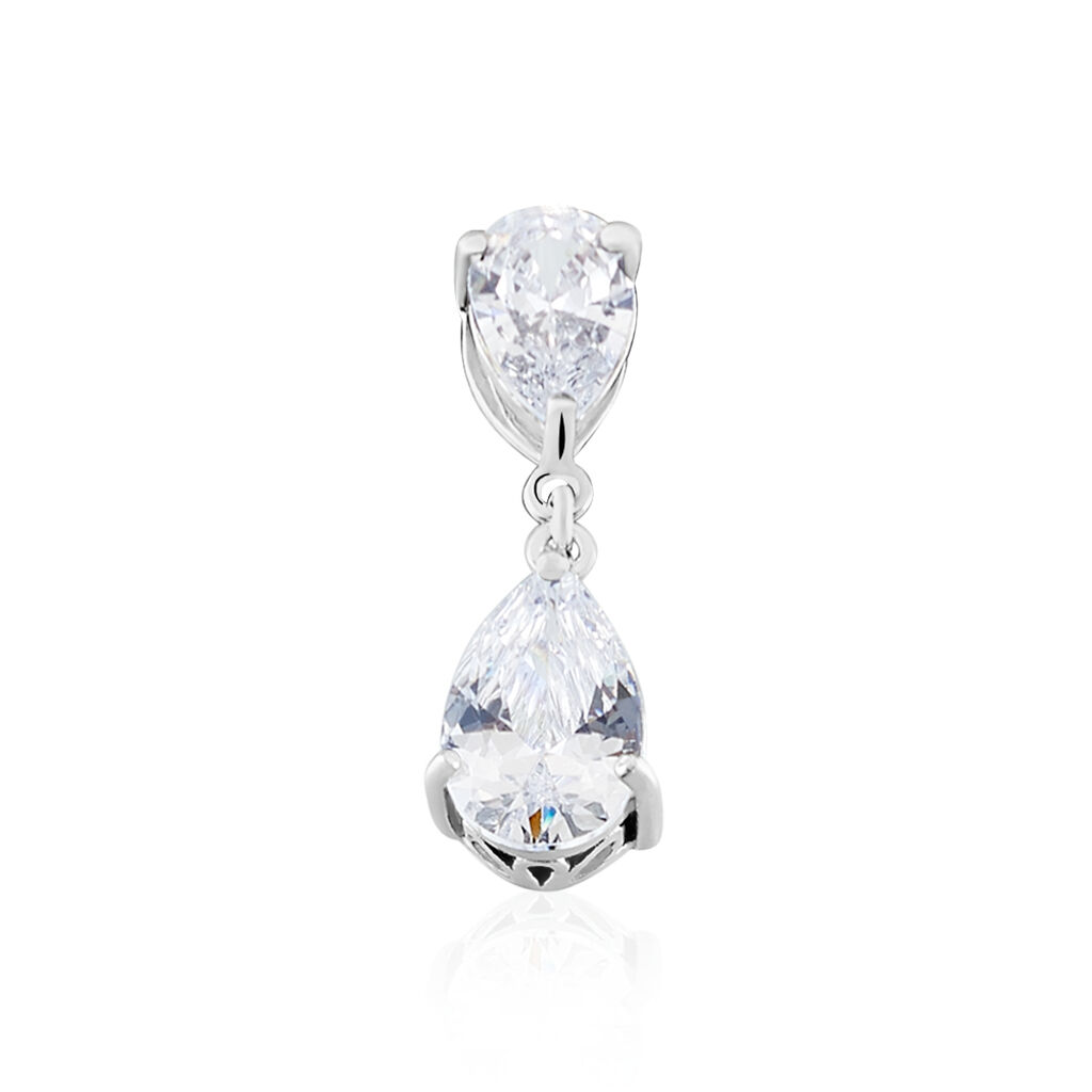 Damen Anhänger Silber 925 Zirkonia Tropfen Henrike , Anhänger mit Stein