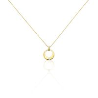 Damen Collier Gold 375 Diamant 0,08ct Kreis Valencia
