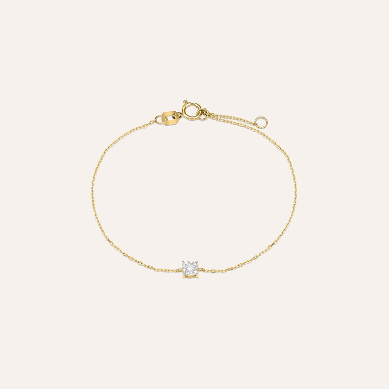 Bracciale Mon Petit Oro Giallo Diamante - Spannringe Kinder | OROVIVO