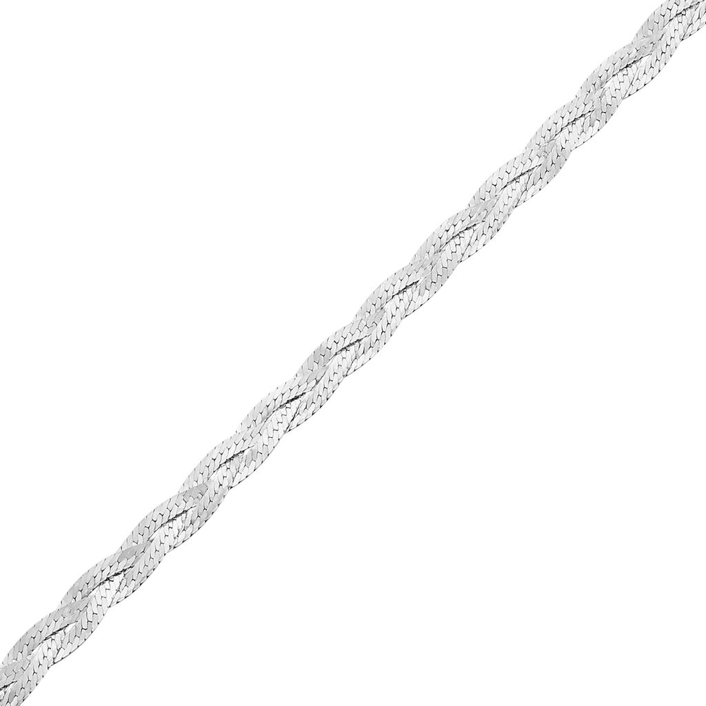 AUBRIE Damen Armkette Silber Silber 925 B 3,45 mm