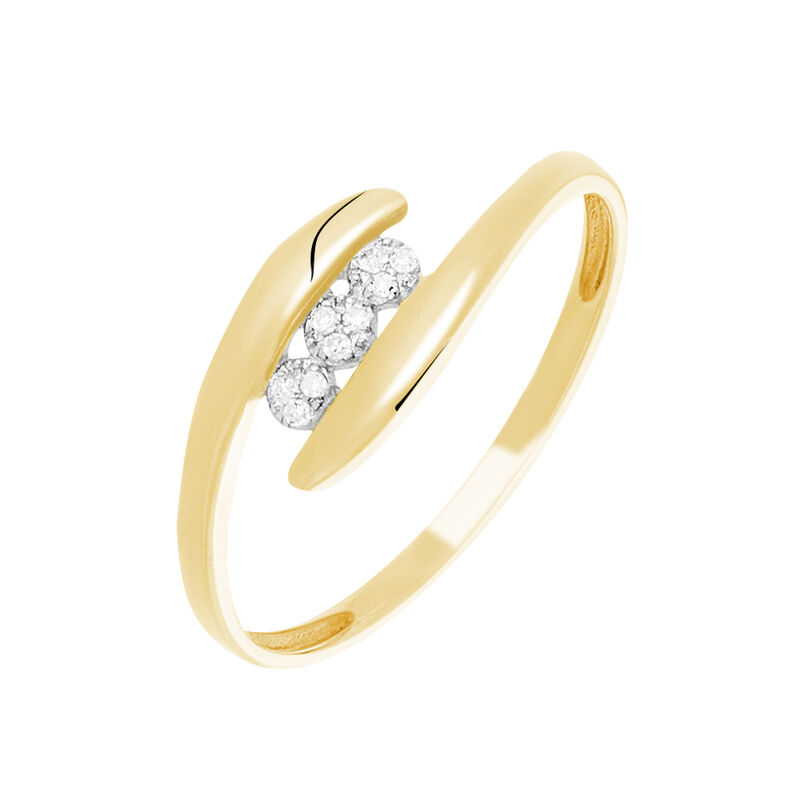 Anello Trilogy Sophia Oro Giallo Diamante - Spannringe Damen | OROVIVO