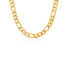 JAMES Herren Kette Edelstahl vergoldet B 8 mm