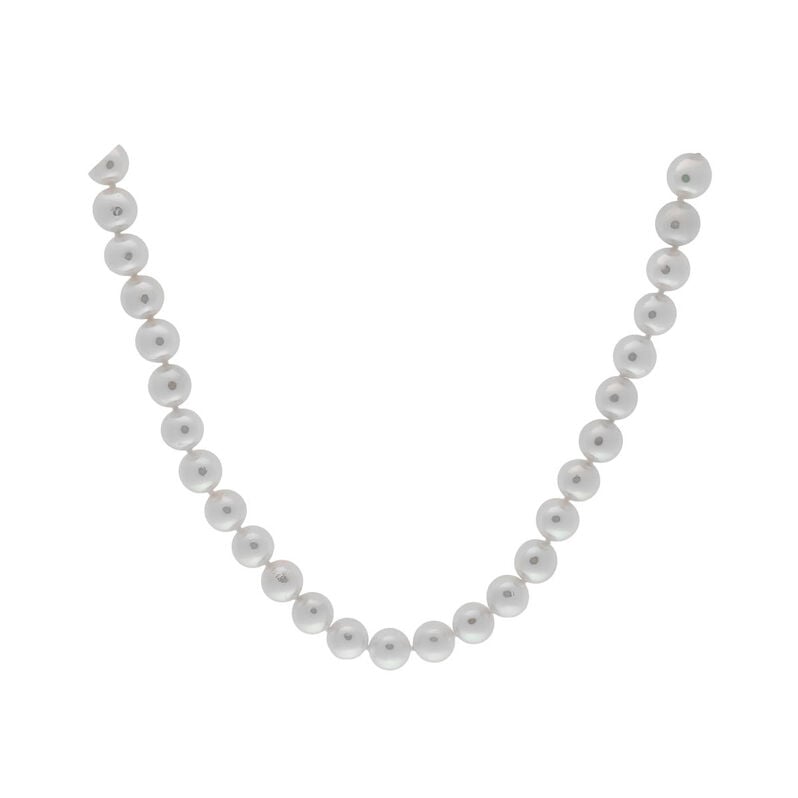 GERRA Damen Collier Gold 585 (14 Karat) Akoyaperle Perlmutt Ball - Halsketten Damen | OROVIVO