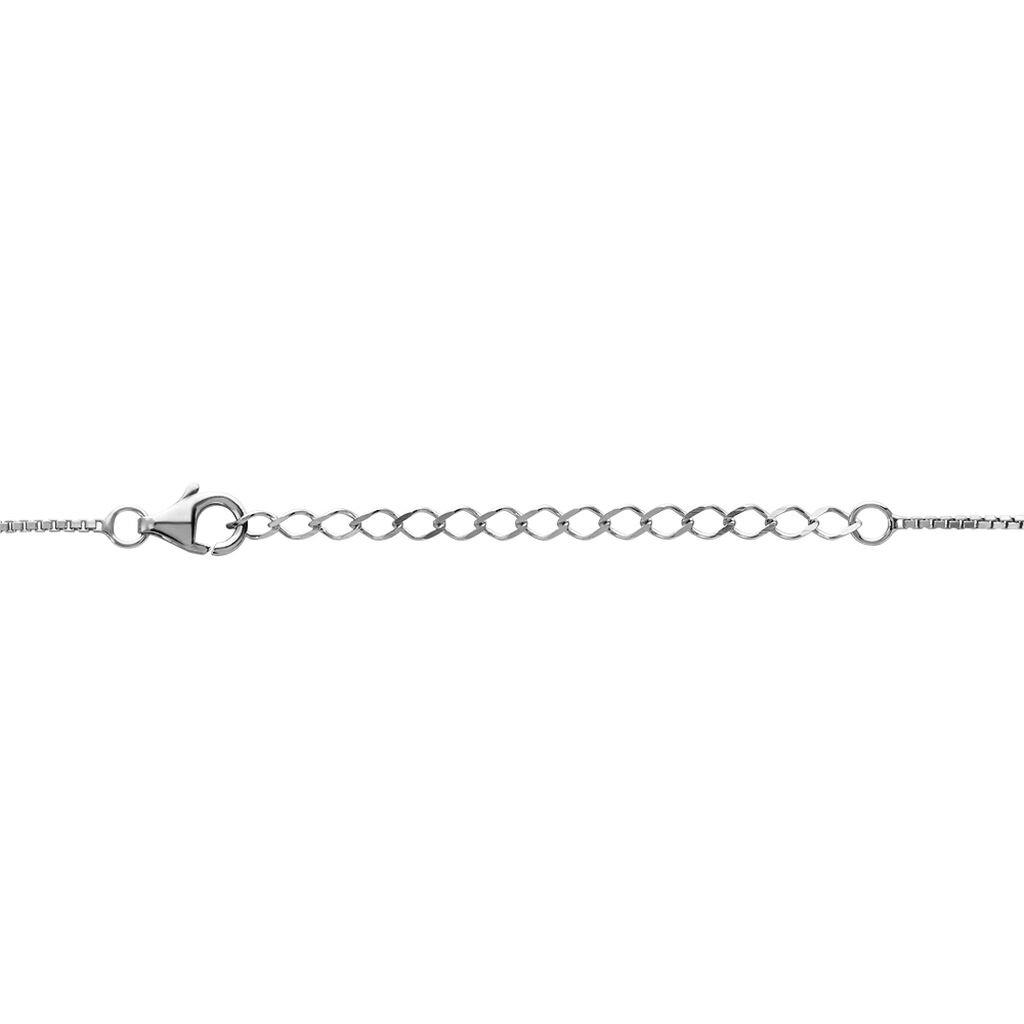 Damen Collier Silber 925 Diamant 0,02ct Kreis - Halsketten Damen | OROVIVO