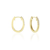 Damen Creolen Gold 750 Diamant 0,14ct Celin 15,50mm 15,50mm 