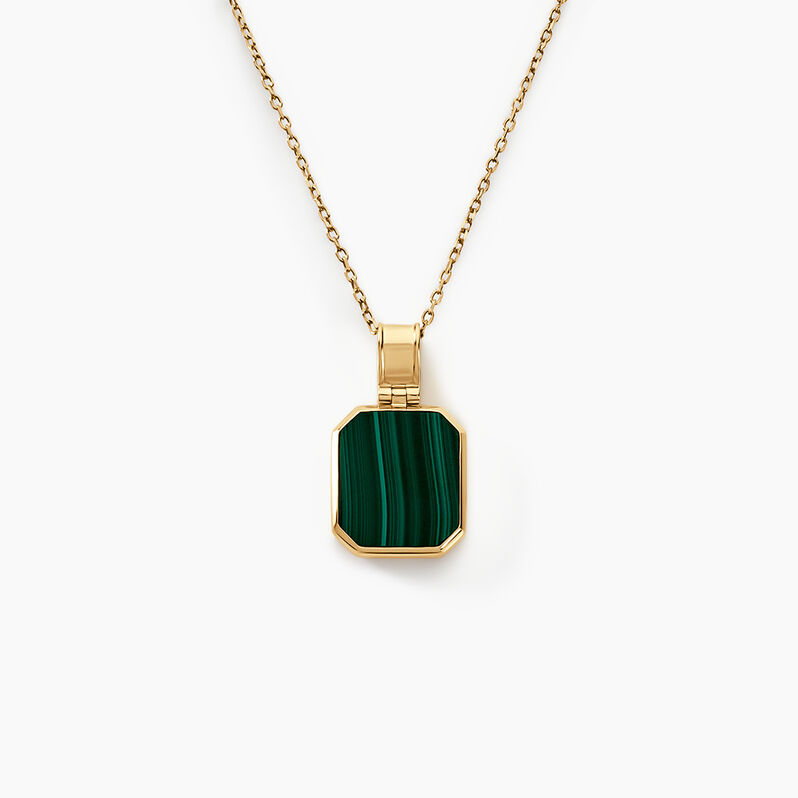 Collier Tertius Or Jaune Malachite - Spannringe Herren | OROVIVO
