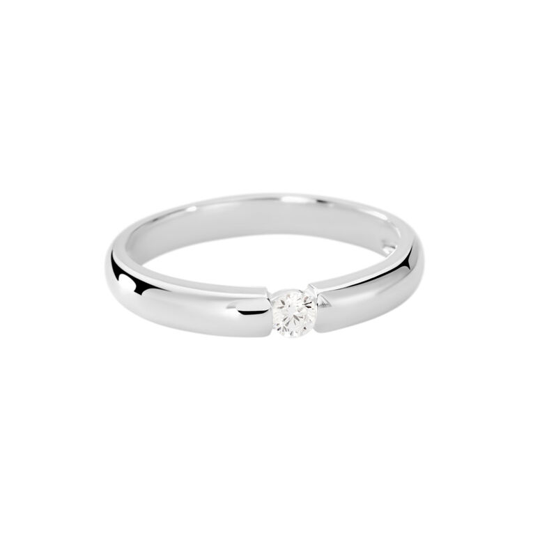 ROBIN Damen Ring Silber Silber 925 Zirkonia Wei&szlig; - Verlobungsringe Damen | OROVIVO