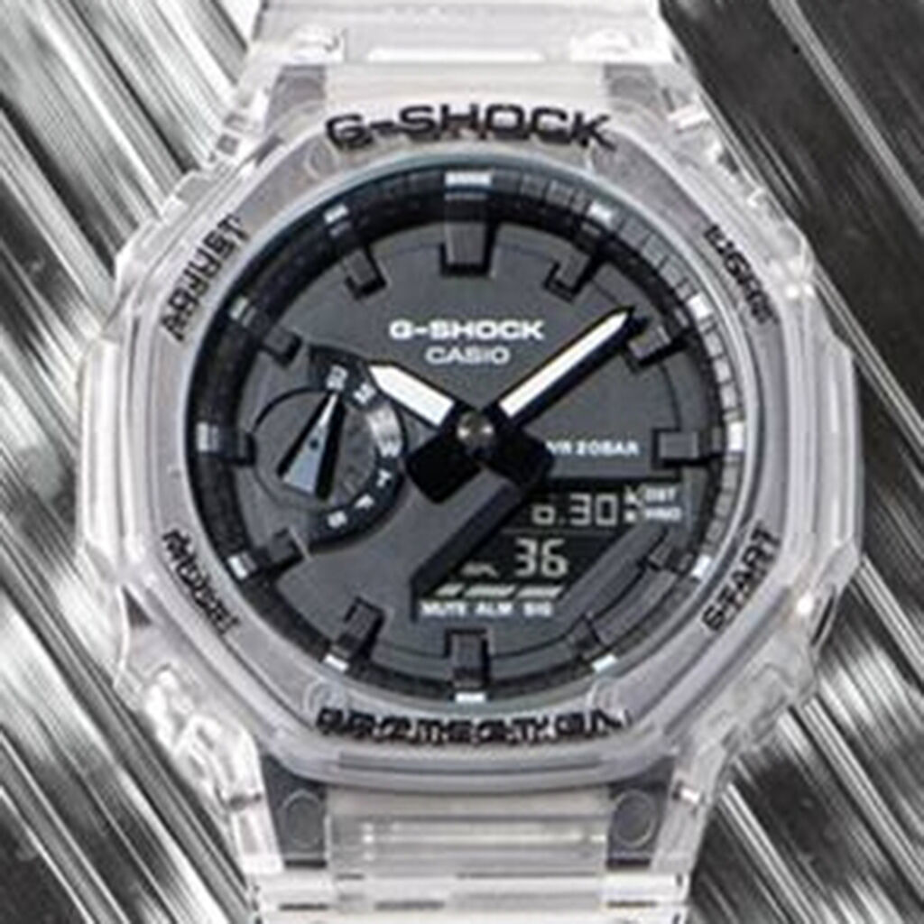 CASIO G-SHOCK Herrenuhr Classic Skeleton GA-2100SKE-7AER Quarz Digital - Armbanduhren Herren | OROVIVO