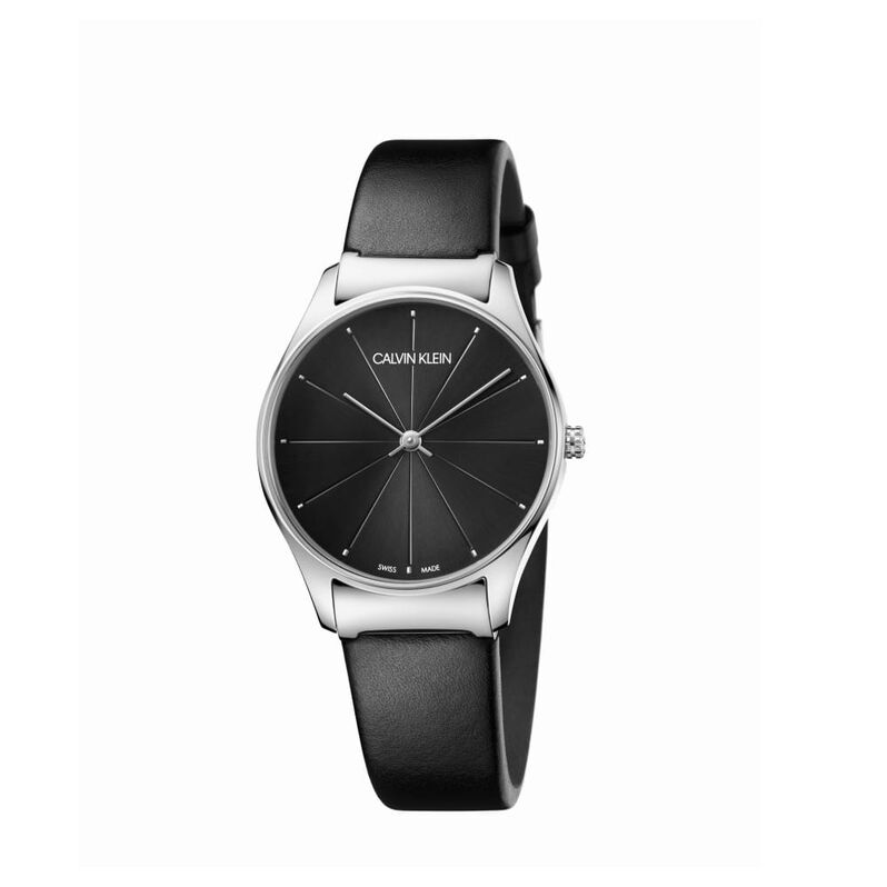 Orologio Donna Calvin Klein Classic Too quadrante nero K4D221CY-SA20 - Spannringe Damen | OROVIVO
