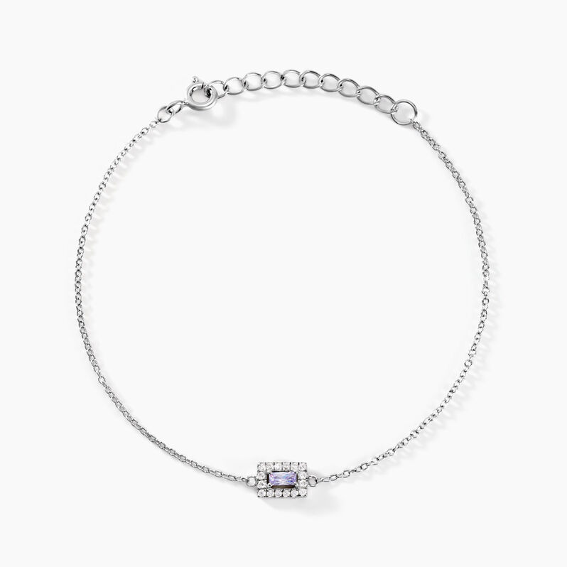 Bracelet Laurine Argent Weiss Oxyde De Zirconium - Spannringe Damen | OROVIVO