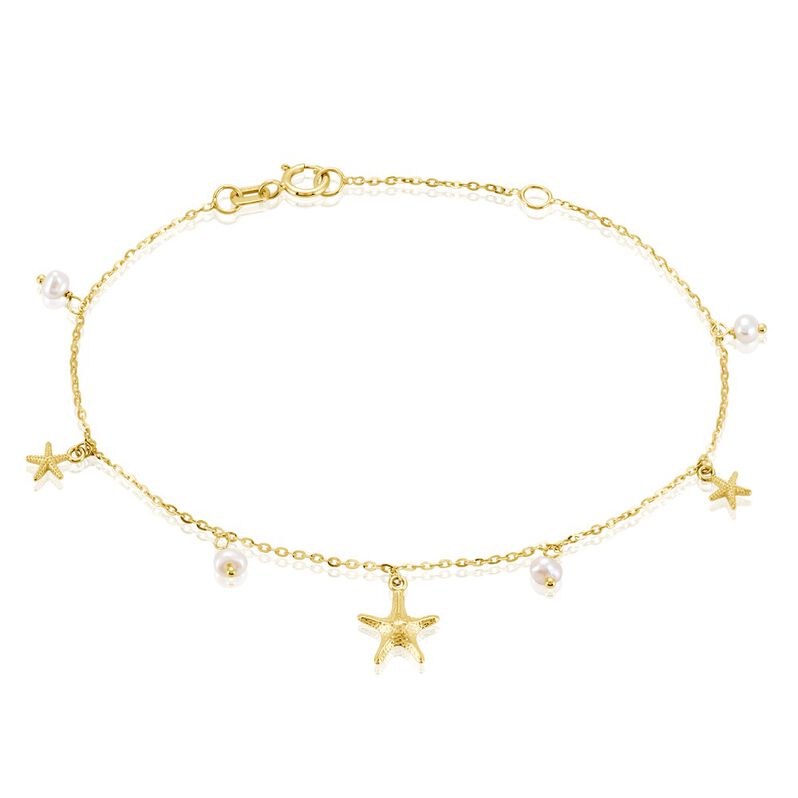 Bracelet Under The Sea Or Jaune Perle De Culture - Spannringe Damen | OROVIVO