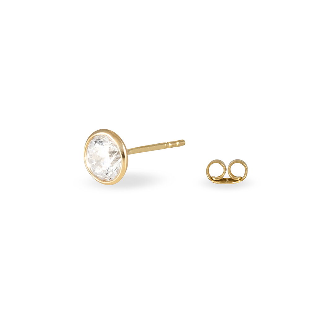 DARINA ZARGE Damen Ohrstecker Gold 375 (9 Karat) Zirkonia Wei&szlig; 1,66 ct