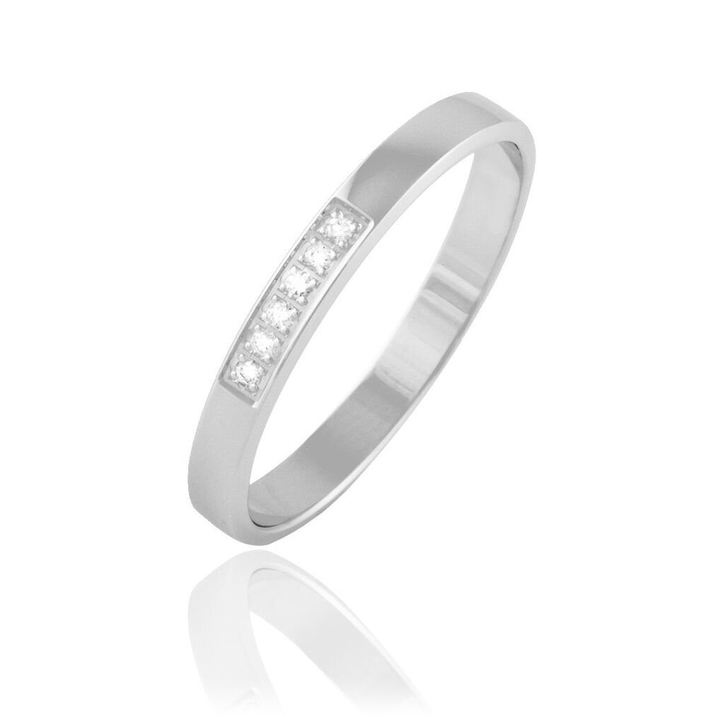 Alliance Manea Or Blanc Diamant - Spannringe Damen | OROVIVO