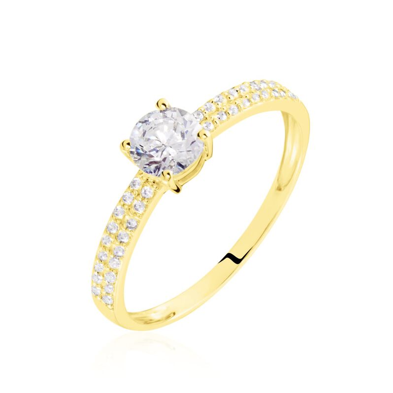 Solitaire Dayna Or Jaune Oxydes De Zirconium - Spannringe Damen | OROVIVO