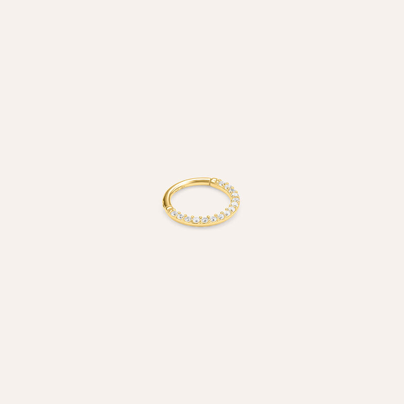 Piercing Orecchio Daith Ear Shine Oro Giallo Cubic Zirconia - Spannringe Damen | OROVIVO