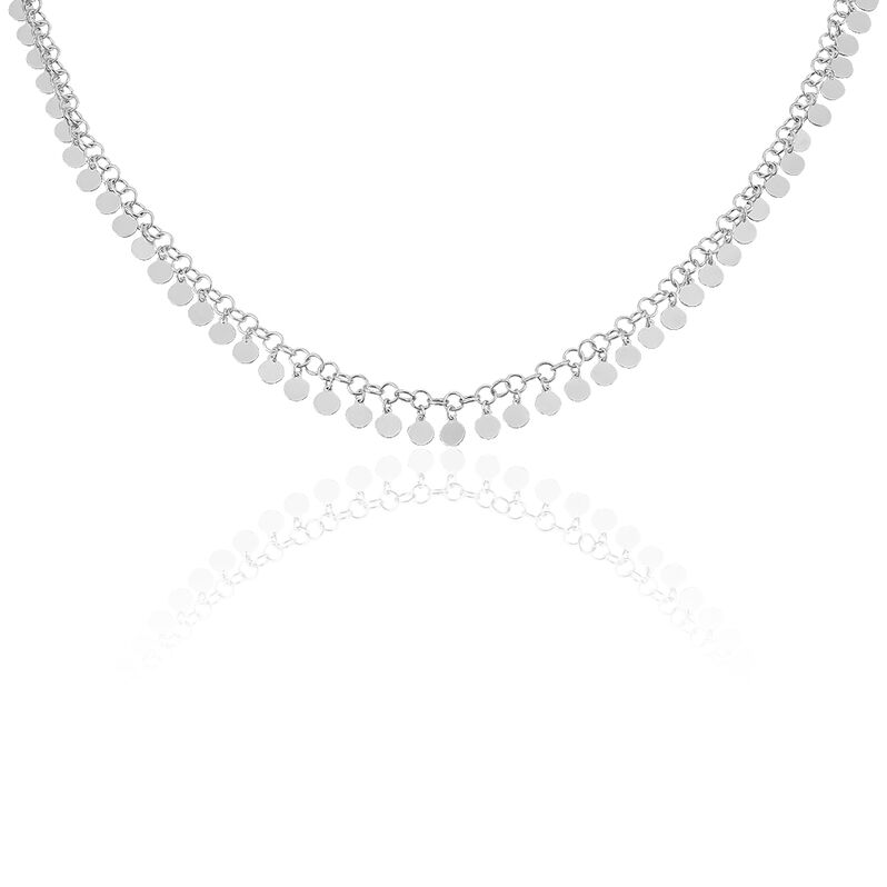 Collier Choker Argent Rhodie Fantaisie - Spannringe Damen | OROVIVO
