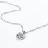 Damen Collier Silber 925 Zirkonia Weiß 0,03 ct Herz B 1,4 mm