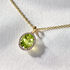 NAGA Damen Collier Gold 375 (9 Karat) Peridot Gr&uuml;n 2,15 ct Oval