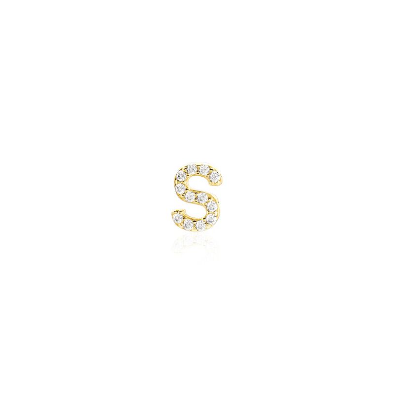 Boucles D'oreilles Puces Jodoca Or Jaune Oxyde De Zirconium - Spannringe Damen | OROVIVO