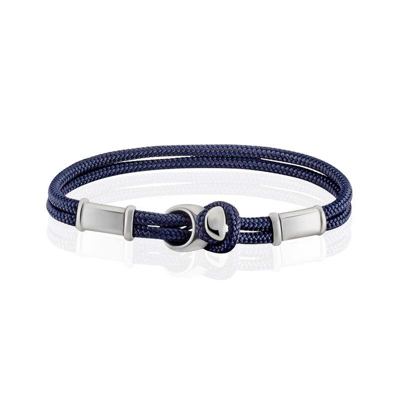 Bracelet Jourdan Homme Acier Cordon Bleu - Spannringe Herren | OROVIVO