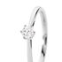 SIRA Damen Ring Platin Wei&szlig; 950 Diamant Wei&szlig; 0,16 ct