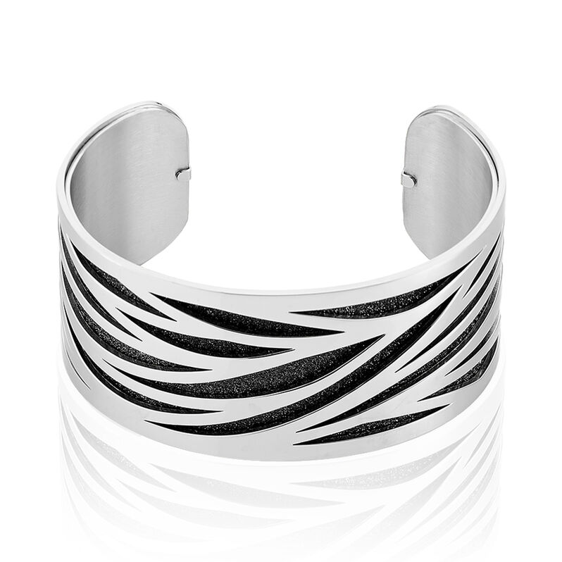 Bracelet Jonc Acier Blanc - Spannringe Damen | OROVIVO
